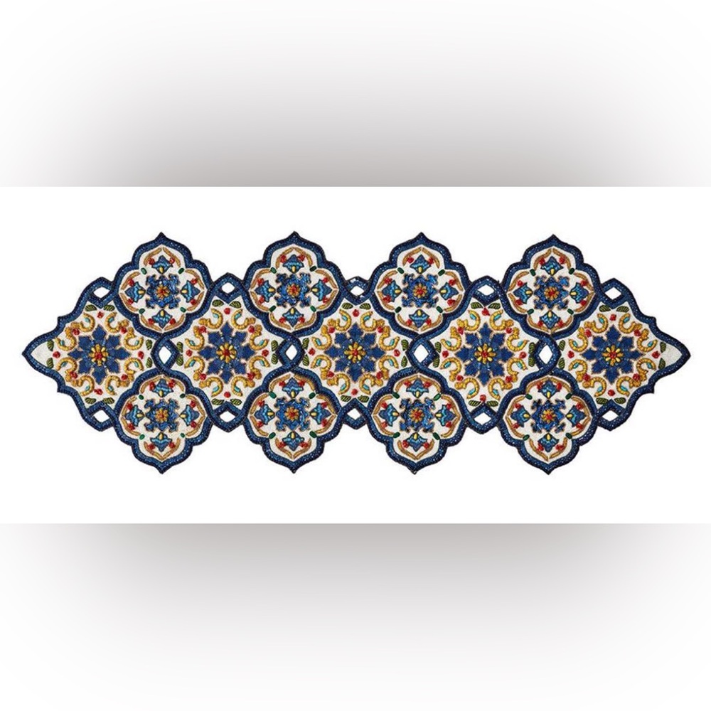 Kim Seybert Seville Beaded Table Runner.